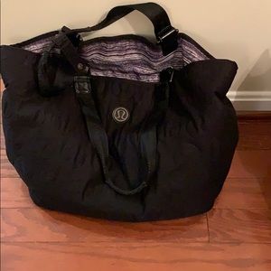 Lululemon bag with mini shoe bag tote